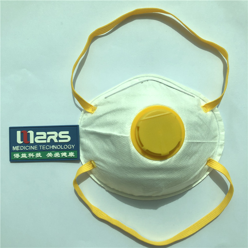 Anti-Staub-Vlies-Schmelzblasmaske n95 mit Ventil